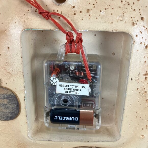 Vtg MCM Retro Wall Clock Kitchen Fruit Vegetable Miller Studios 1977 WORKING - Picture 7 of 7